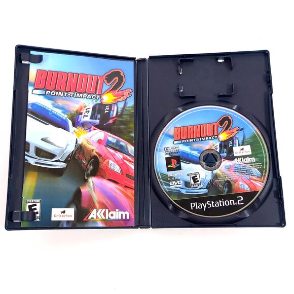 Burnout 2: Point of Impact PS2 Complete CIB 2002 Racing Game w/ Reg Card USED - Picture 3 of 3